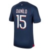 Maillot de Supporter Paris Saint-Germain 2023-24 Danilo 15 Domicile Pour Homme